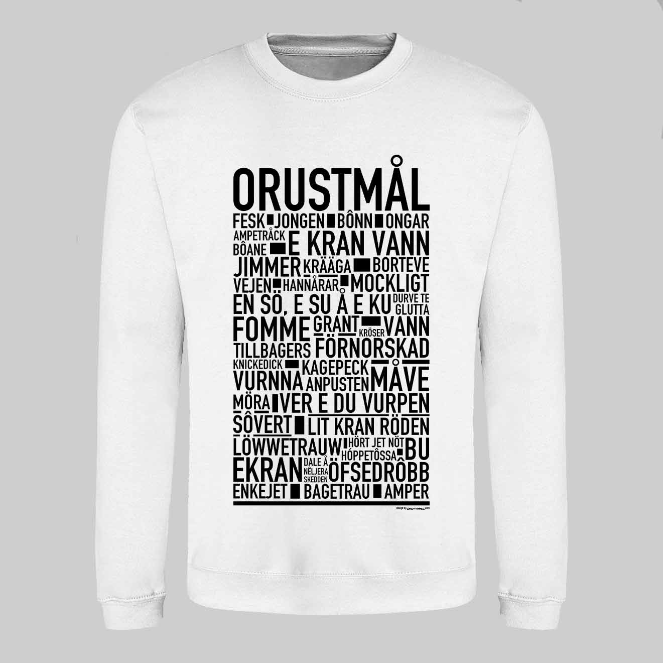 Orustmål Dialekt Text Sweatshirt
