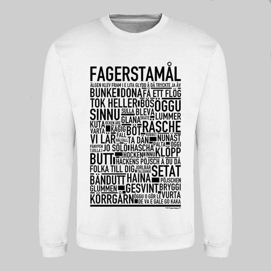 Fagerstamål Dialekt Text Sweatshirt