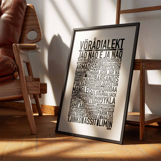Vörå Dialekt Text Poster