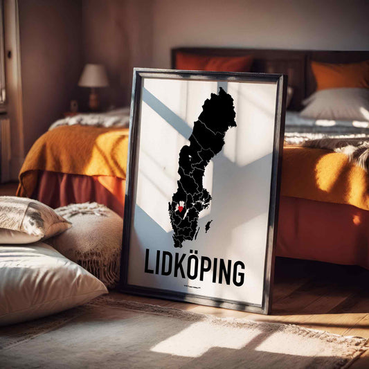 Lidköping Red Heart Poster