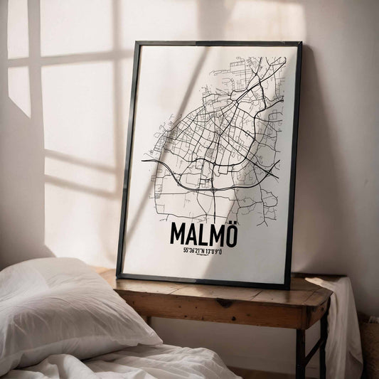 Malmö Karta Poster