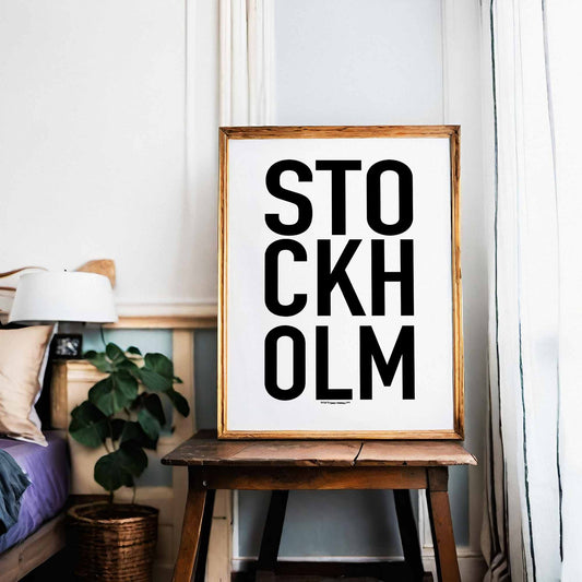 Stockholm Big Text Poster
