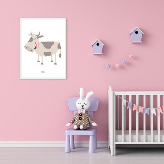 Cute Cow Kids Poster