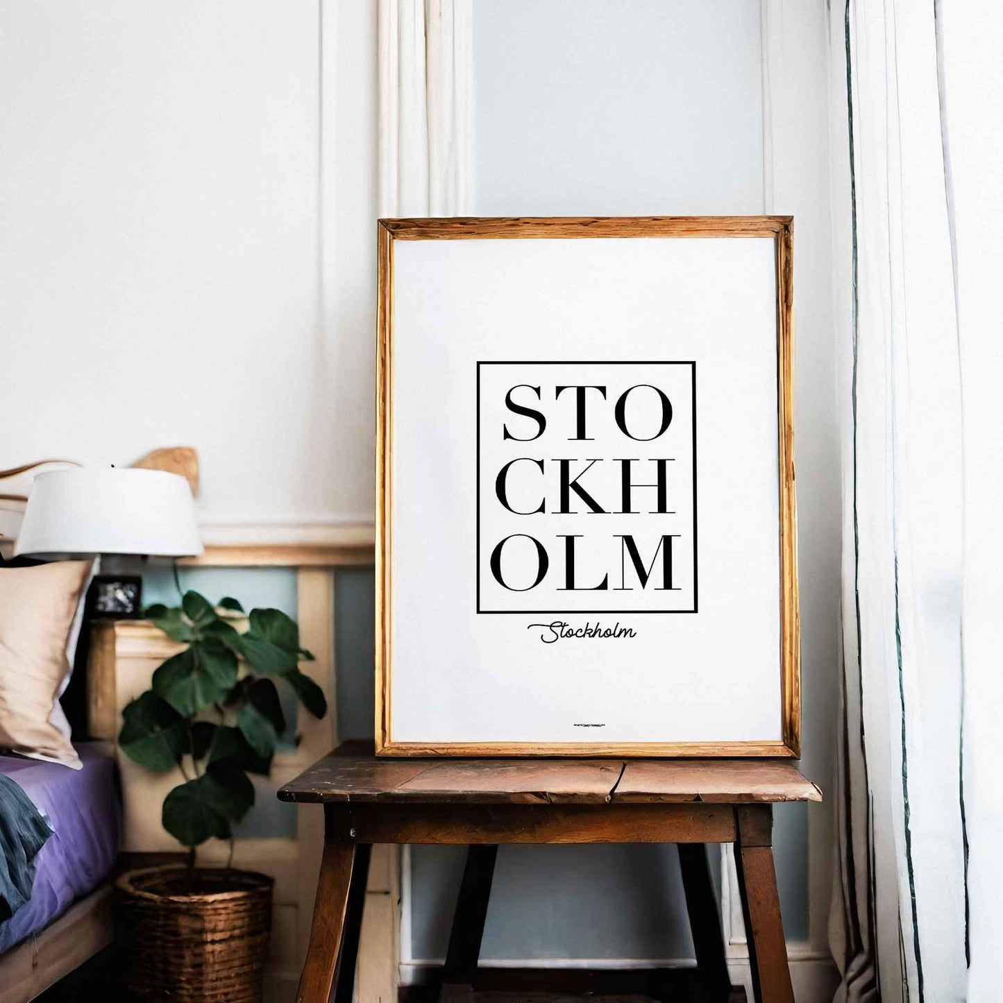 Stockholm Simple Text Poster