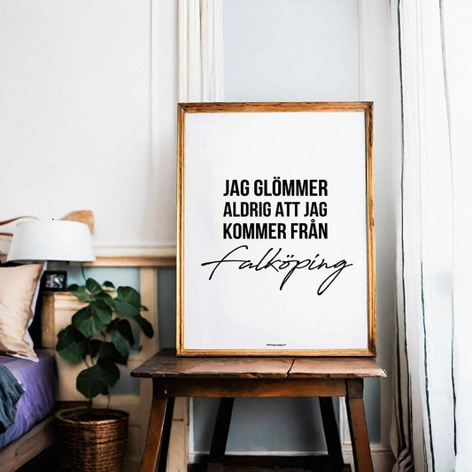 Jag Glömmer Aldrig Falköping Poster