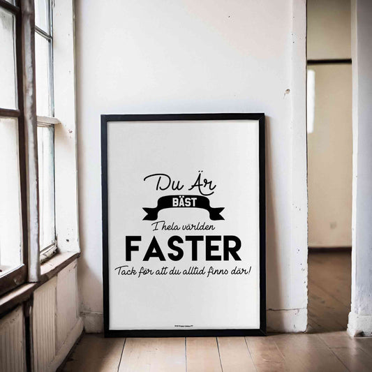 Du Är Bäst Faster Poster