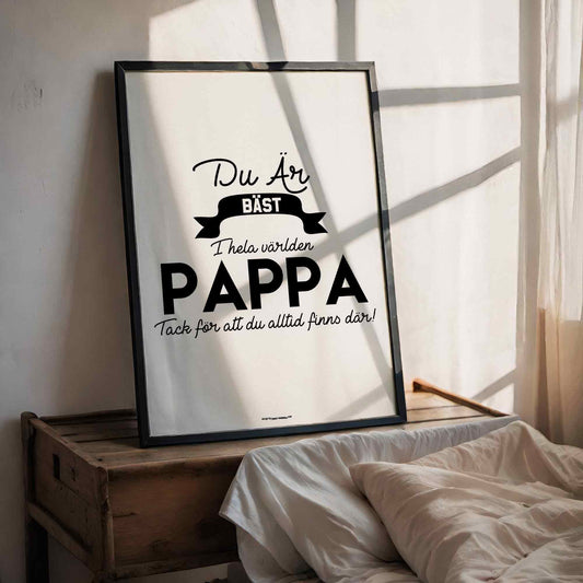 Du Är Bäst Pappa Poster