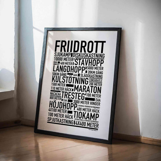 Friidrott Text Poster