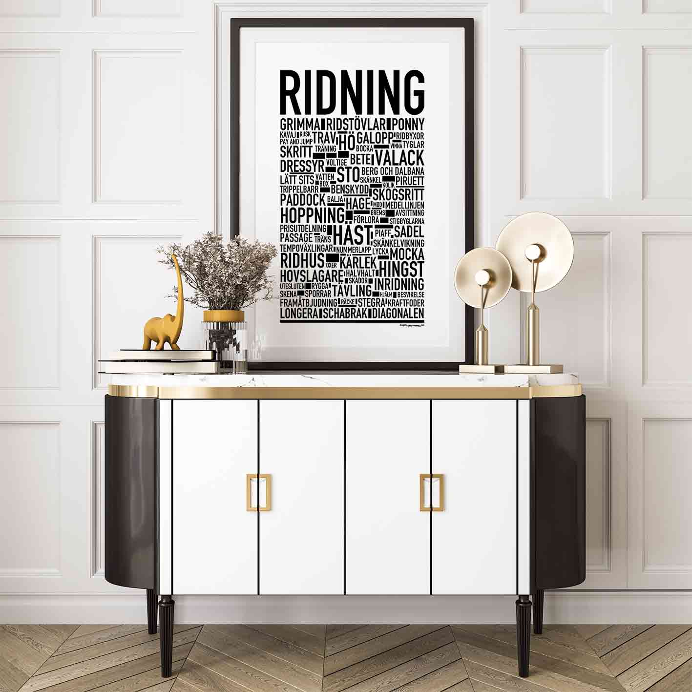 Ridning Text Poster