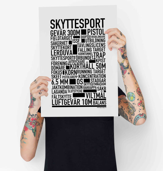 Skyttesport Text Poster