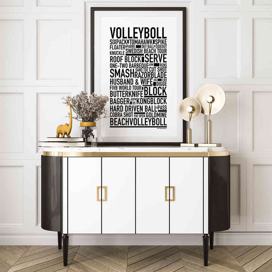 Volleyboll Text Poster