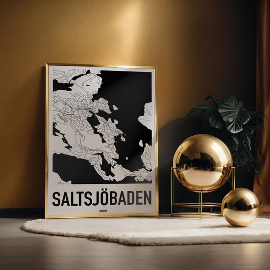 Saltsjöbaden Karta Poster