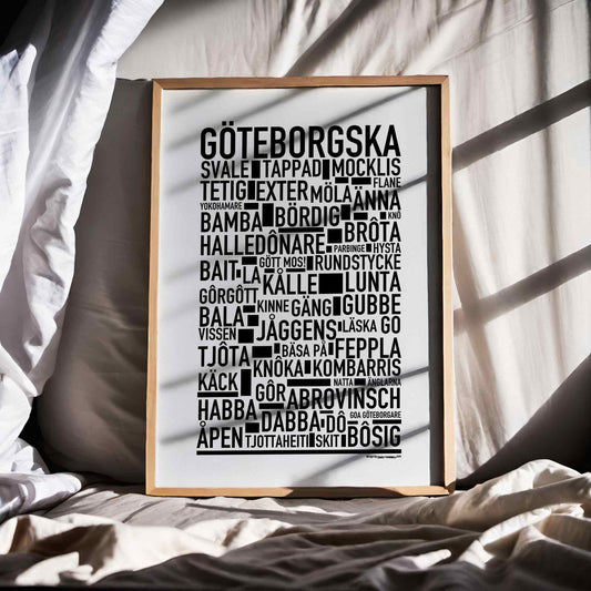 Göteborgska Dialekt Text Poster