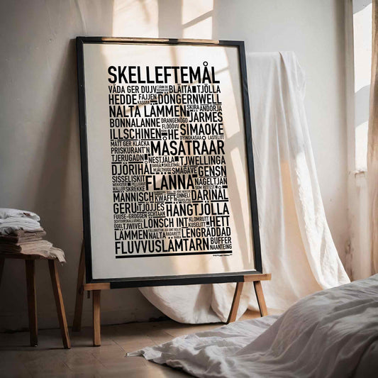 Skelleftemål Dialekt Text Poster