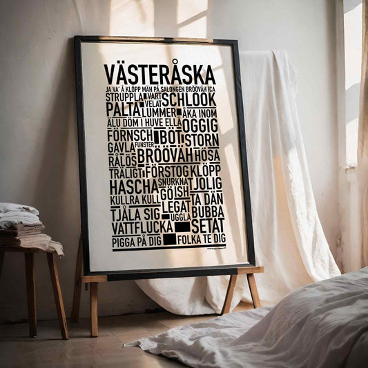 Västeråska Dialekt Text Poster