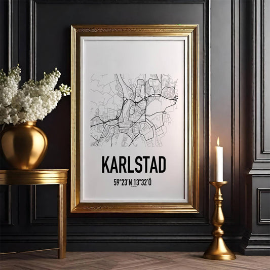 Karlstad Karta Poster