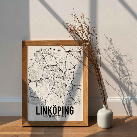 Linköping Karta Poster