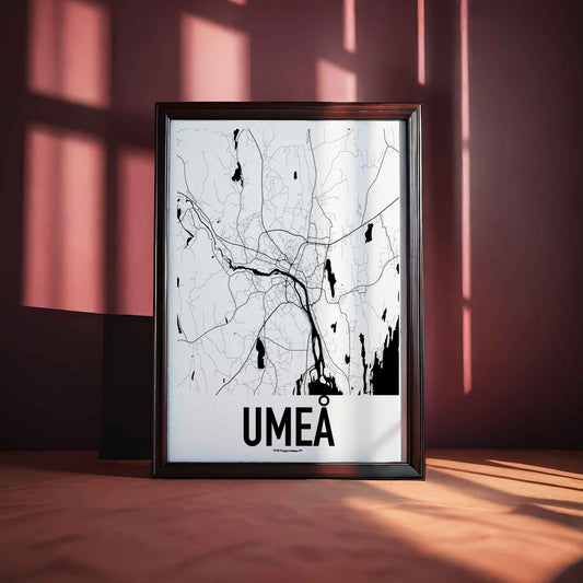 Umeå Map Poster