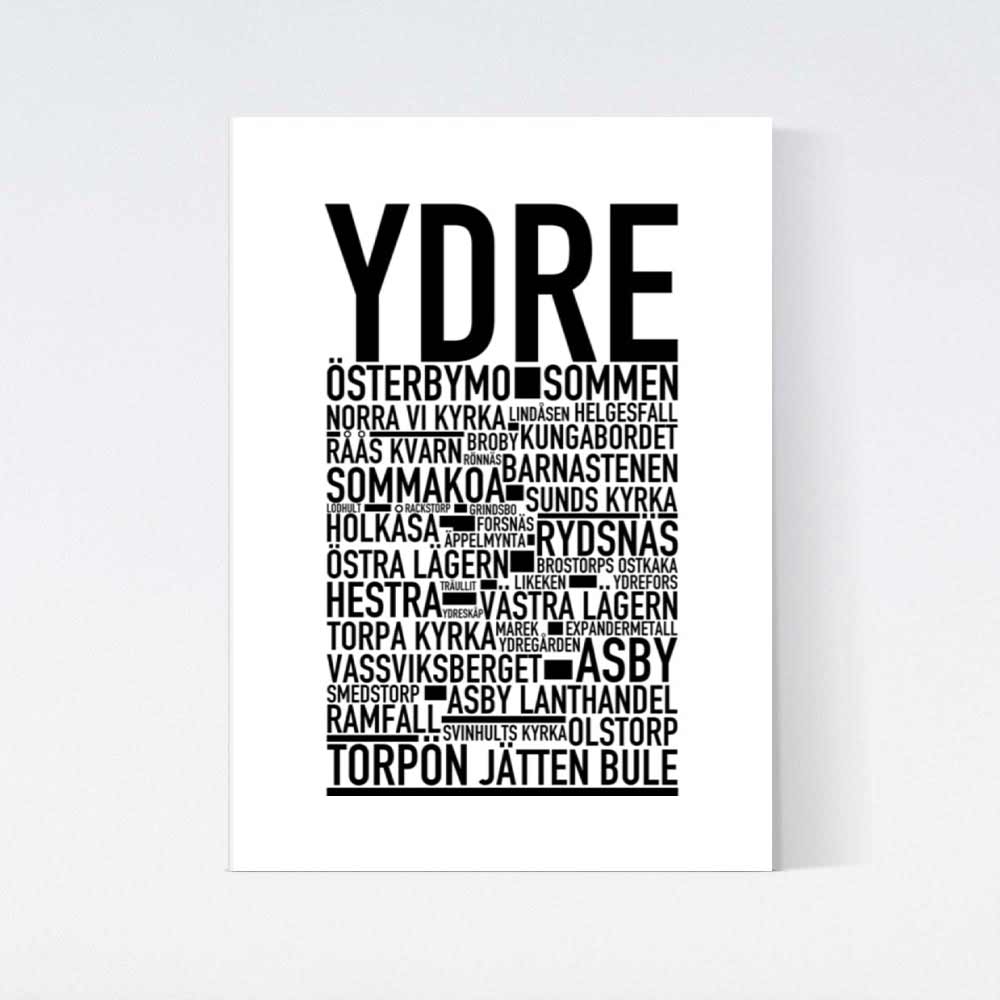 Ydre Text Poster