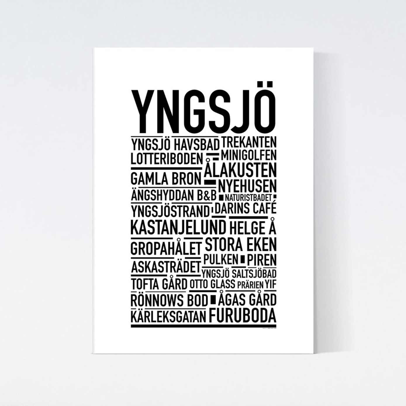 Yngsjö Text Poster