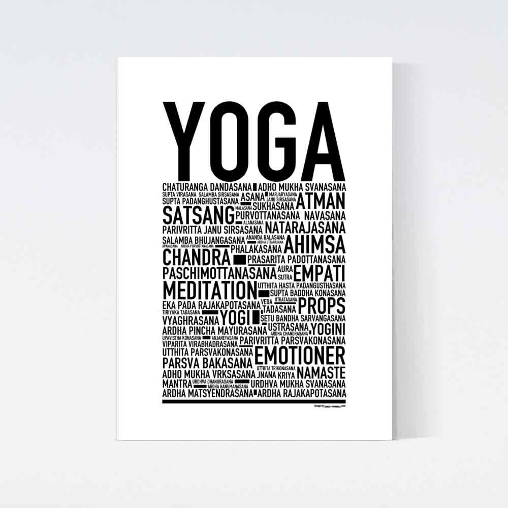 Yoga Text Poster
