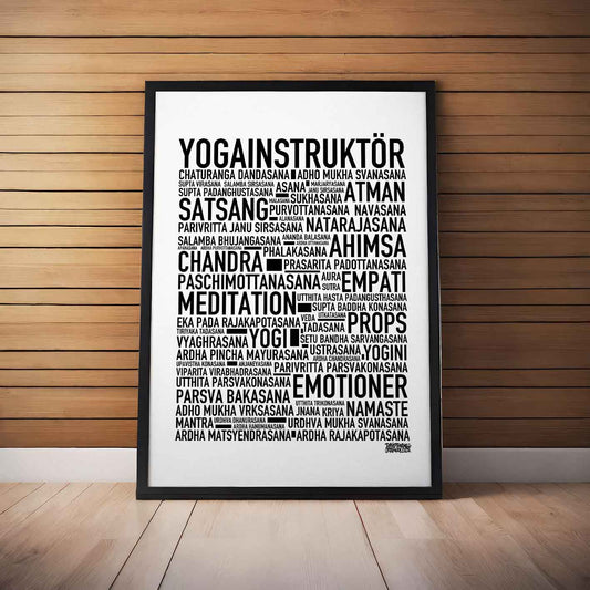 Yogainstruktör Text Poster