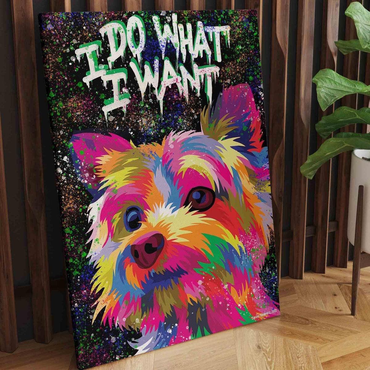 Yorkshire Terrier Art Canvas