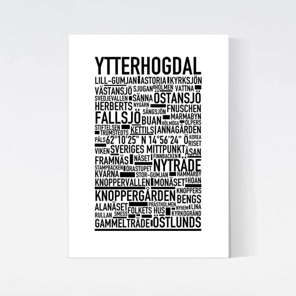 Ytterhogdal Text Poster