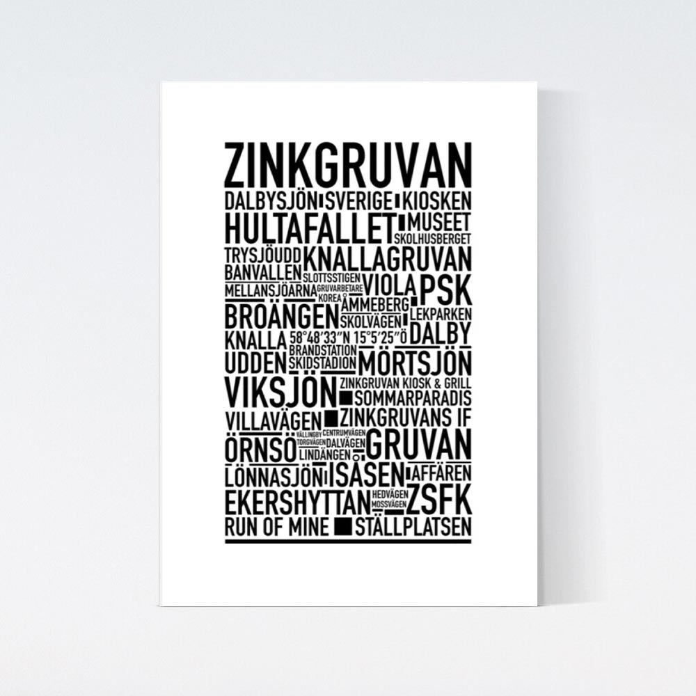 Zinkgruvan Text Poster