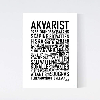 Akvarist Text Poster