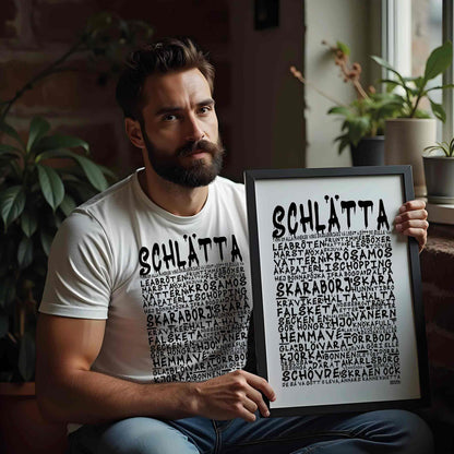 Schlätta Graffiti Dialekt Text T-shirt