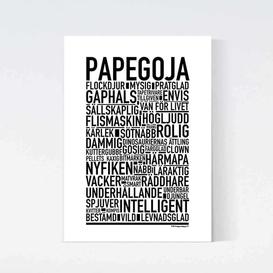 Papegoja Text Poster