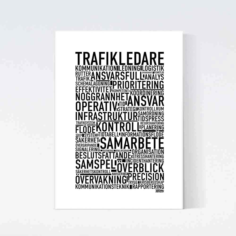 Trafikledare Text Poster