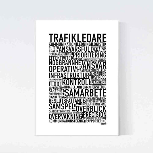 Trafikledare Text Poster