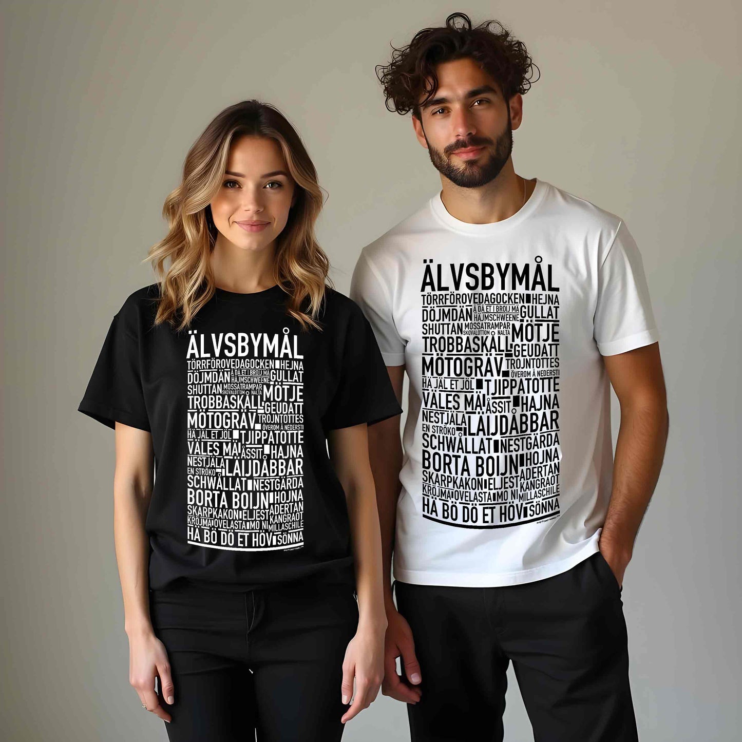 Älvsbymål Dialekt Text T-shirt