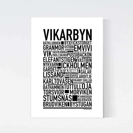 Vikarbyn Text Poster