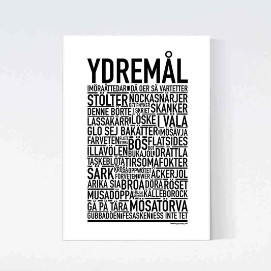 Ydremål Dialekt Text Poster