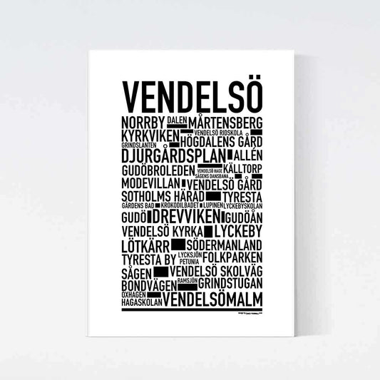 Vendelsö Text Poster