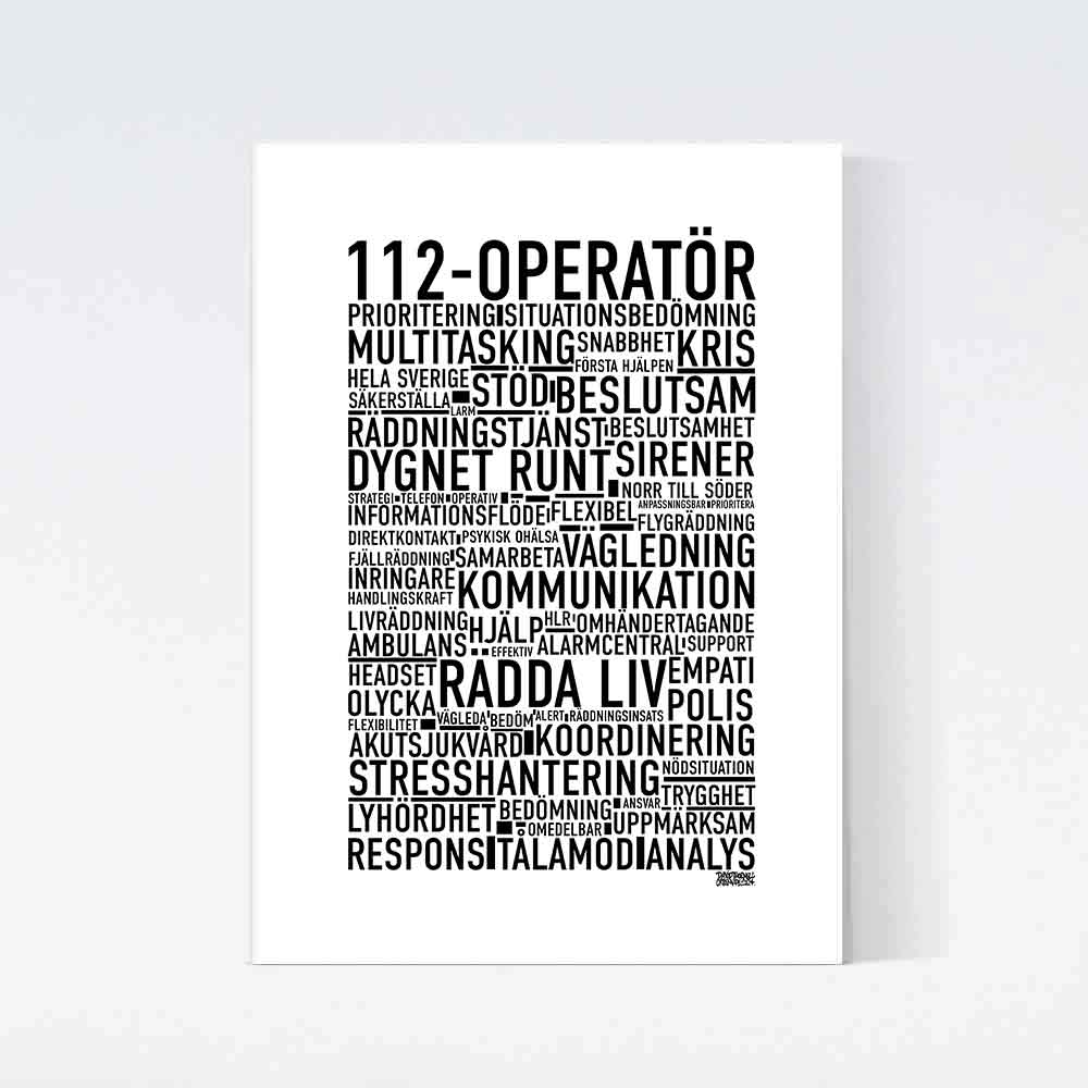 112-Operatör Text Poster