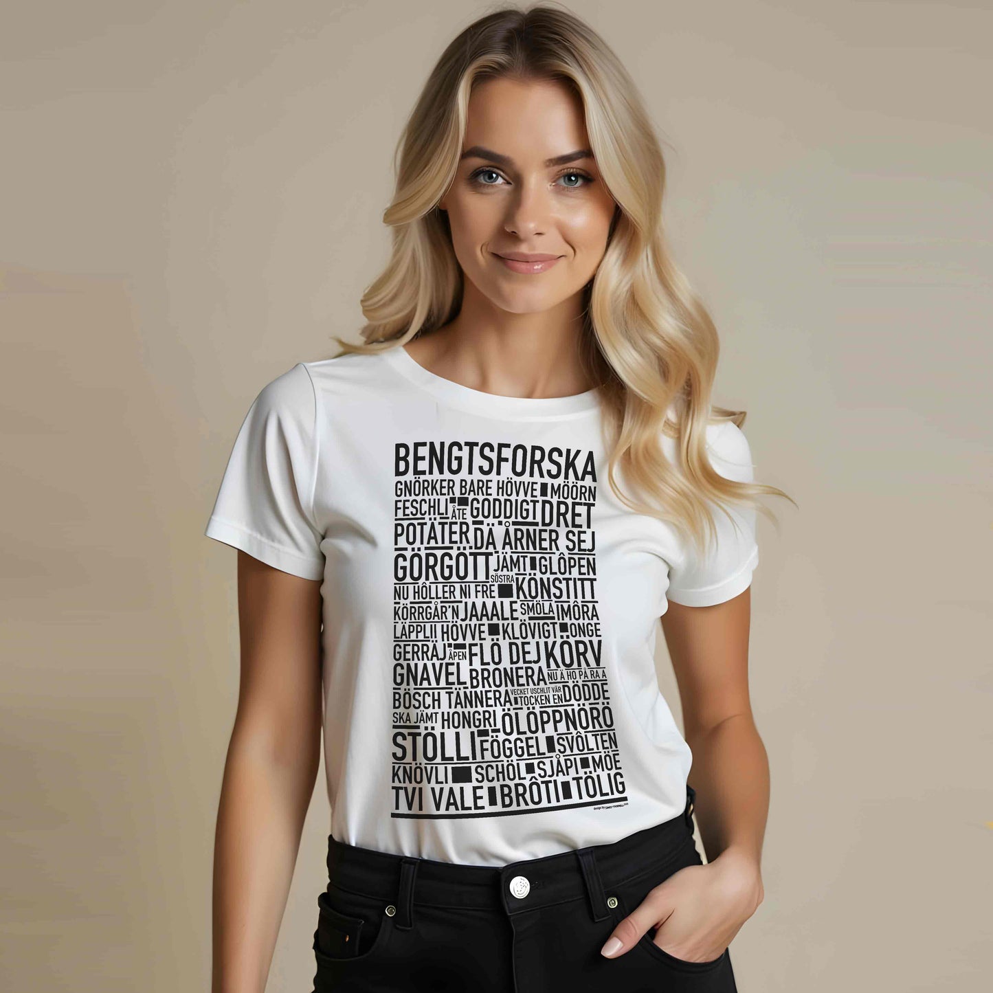 Bengtsforska Dialekt Text T-shirt