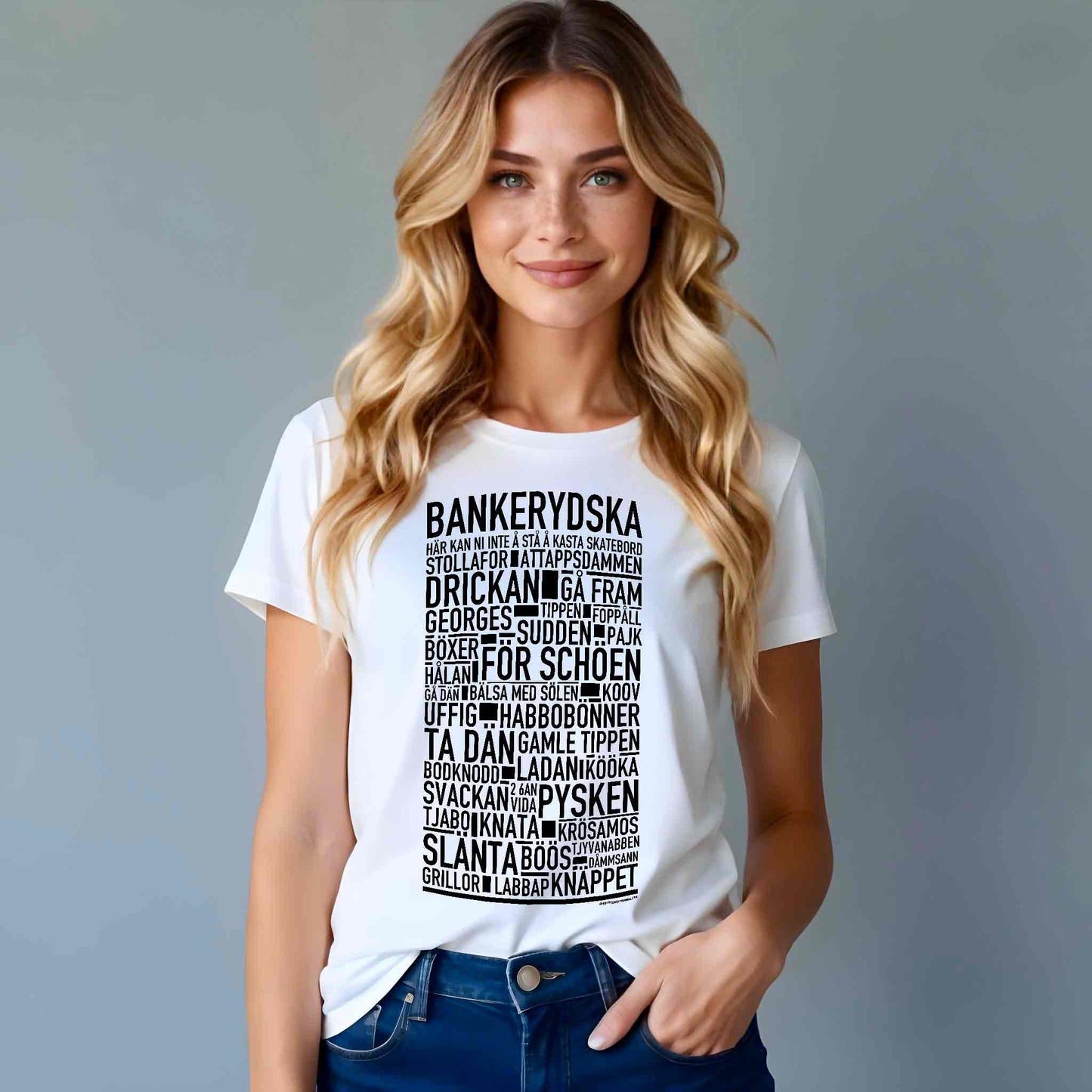 Bankerydska Dialekt Text T-shirt