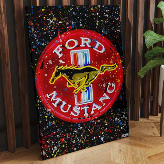 Ford Mustang Neon Canvas