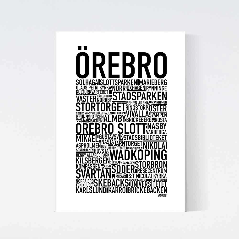 Örebro 2025 Text Poster