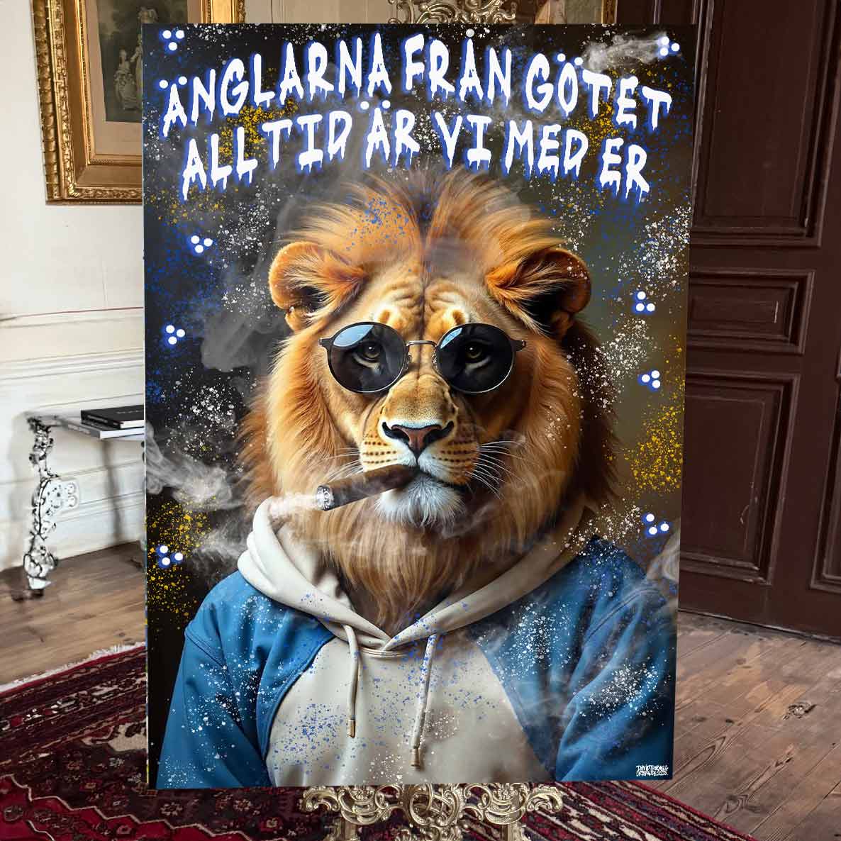 Göteborg Lejon Canvas