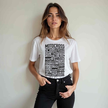 Motocross Text T-shirt