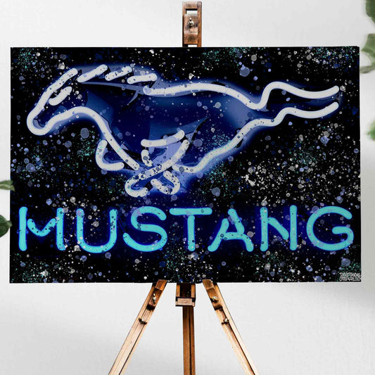 Ford Mustang Neon Canvas
