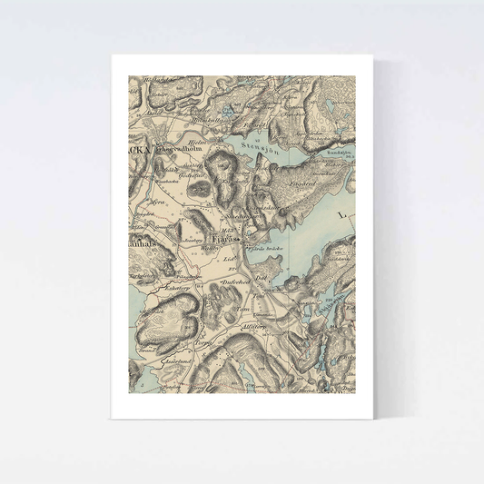 Fjärås Historisk Karta Poster