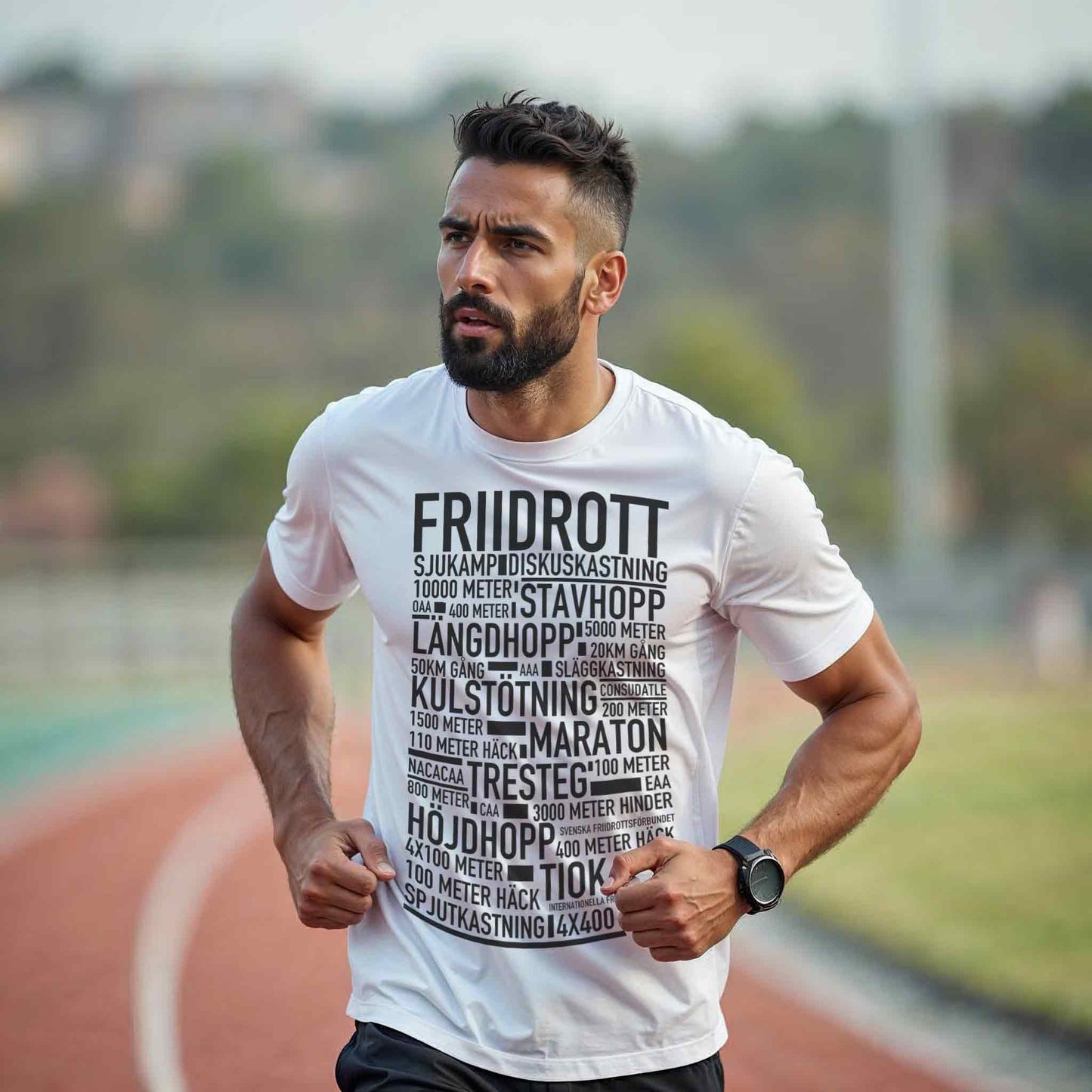 Friidrott Text T-shirt