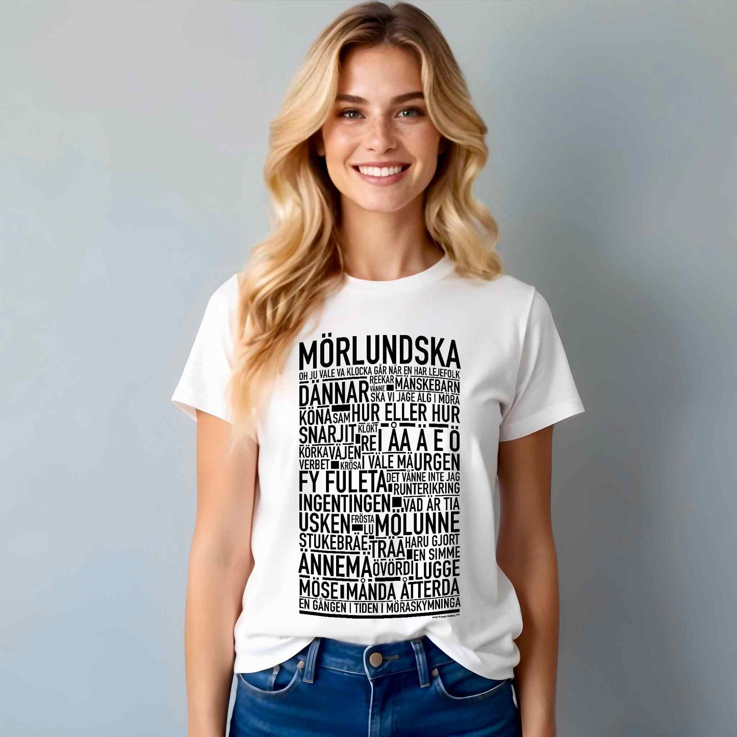 Mörlundska Dialekt Text T-shirt