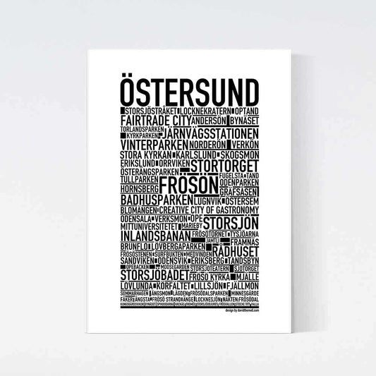 Östersund Text Poster